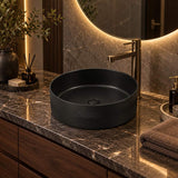 Infinity Above Counter Wash Basin Ceramic Round Diagonal Pattern 360x360x120mm - Colours Available