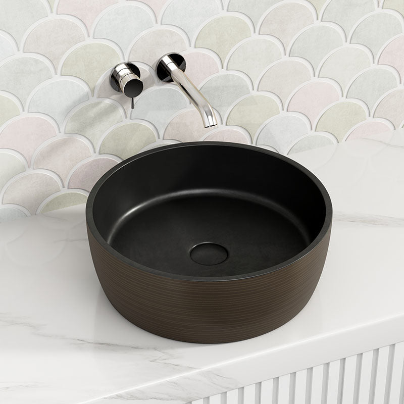 410x410x150mm Round Above Counter Porcelain Basin