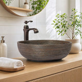 Infinity Square Porcelain Above Counter Art Basin 440x440x140mm - Brown