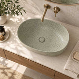 Infinity Above Counter Porcelain Basin Oval 580x400x150mm - Green