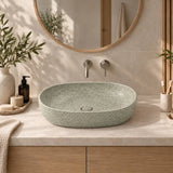 Infinity Above Counter Porcelain Basin Oval 580x400x150mm - Green