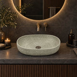 Infinity Above Counter Porcelain Basin Oval 580x400x150mm - Green