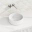 300X300X110Mm Round Above Counter Ceramic Basin Gloss White Basins