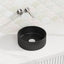 300X300X110Mm Round Above Counter Ceramic Basin Matt Black Basins
