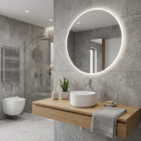 Above Counter Mini Round Ceramic Basin for Bathroom 220x220x130mm - Gloss White