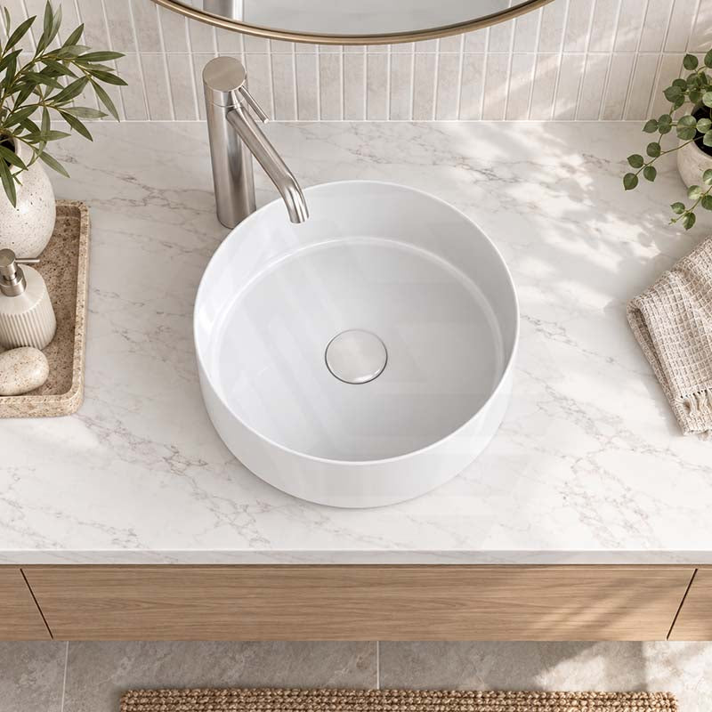 Above Counter Ceramic Basin Round Shape for Bathroom 310x310x110mm - Various Colour