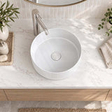 Above Counter Ceramic Basin Round Shape for Bathroom 310x310x110mm - Various Colour