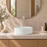 Above Counter Ceramic Basin Round Shape for Bathroom 310x310x110mm - Various Colour