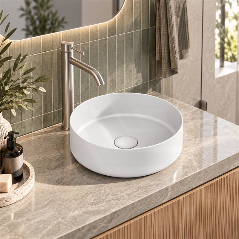 Above Counter Ceramic Basin Round Shape for Bathroom 310x310x110mm - Various Colour