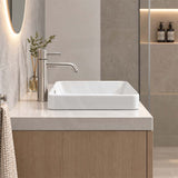 Rectangular Ceramic Inset Basin With Overflow Hole 450x330x150mm - Gloss White