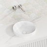 360X360X115Mm Gloss White Ceramic Drop In Basin Round Inset Wash Basins