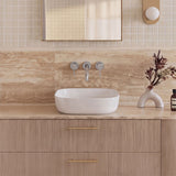 Infinity Ceramic Round-Edged Square Above Counter Basin 410x410x145mm - Gloss White