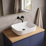 Rectangle Above Counter Ceramic Basin 505x400x140mm - Gloss White