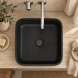 Square Porcelain Above Counter Basin Bathroom Wash Art Basin 380x380x140mm - Multi Color