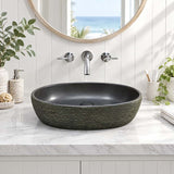 Oval Porcelain Above Counter Basin Bathroom Wash Art Basin Racetrack 475x340x130mm