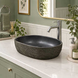 Oval Porcelain Above Counter Basin Bathroom Wash Art Basin Racetrack 475x340x130mm