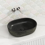 475x340x130mm Oval Porcelain Above Counter Basin Bathroom Wash Art Basin Racetrack