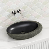 580x370x120mm Oval Porcelain Above Counter Basin Bathroom Wash Art Basin Special Shape
