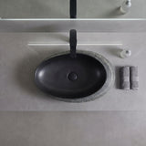 Oval Porcelain Above Counter Basin Bathroom Wash Art Basin 580x370x120mm