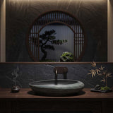 Oval Porcelain Above Counter Basin Bathroom Wash Art Basin 580x370x120mm