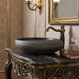 Oval Porcelain Above Counter Basin Bathroom Wash Art Basin 580x370x120mm
