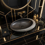 Oval Porcelain Above Counter Basin Bathroom Wash Art Basin 580x370x120mm