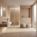 Infinity Oval Fluted Above Counter Ceramic Basin 595x375x105mm - Variant Colour
