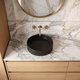Round Above Counter Ceramic Basin 405x405x100mm - Various Colour