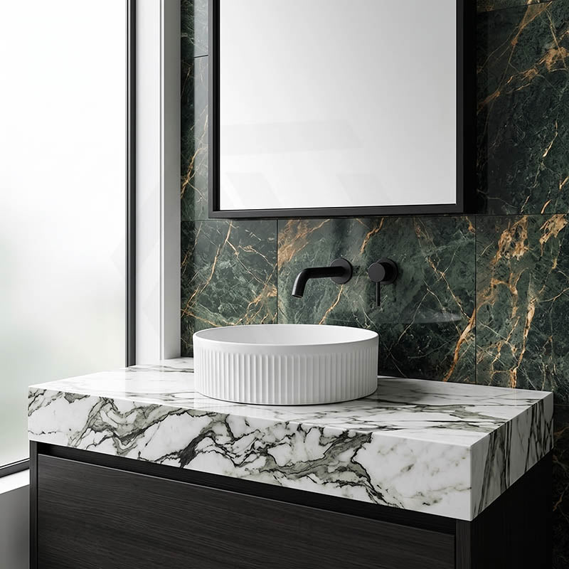 Round Above Counter Ceramic Basin 405x405x100mm - Various Colour