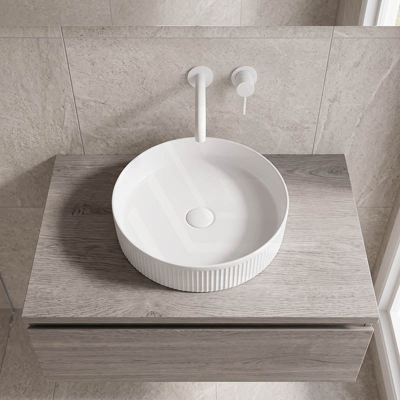 Round Above Counter Ceramic Basin 405x405x100mm - Various Colour