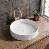 Round Above Counter Ceramic Basin 405x405x100mm - Various Colour