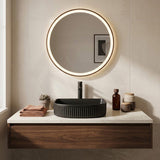 Above Counter Ceramic Basin D-Shape for Bathroom 415x365x100mm - In Various Colour