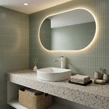 Above Counter Ceramic Basin D-Shape for Bathroom 415x365x100mm - In Various Colour