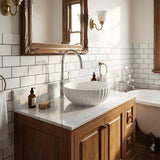 Round Above Counter Ceramic Basin Special Shape 400mm - Gloss White