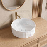 Infinity Round Ceramic Above Counter Basin NO Overflow 360x360x120mm - Variant Colour