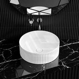Infinity Round Ceramic Above Counter Basin NO Overflow 360x360x120mm - Variant Colour
