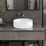 Infinity Round Ceramic Above Counter Basin NO Overflow 360x360x120mm - Variant Colour