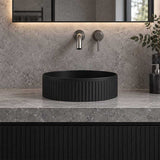 Infinity Round Ceramic Above Counter Basin NO Overflow 360x360x120mm - Variant Colour