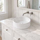 Infinity Round Ceramic Above Counter Basin NO Overflow 360x360x120mm - Variant Colour