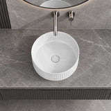 Infinity Round Ceramic Above Counter Basin NO Overflow 360x360x120mm - Variant Colour