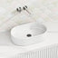 500X320X120Mm Oval Above Counter Ceramic Basin Gloss White Basins