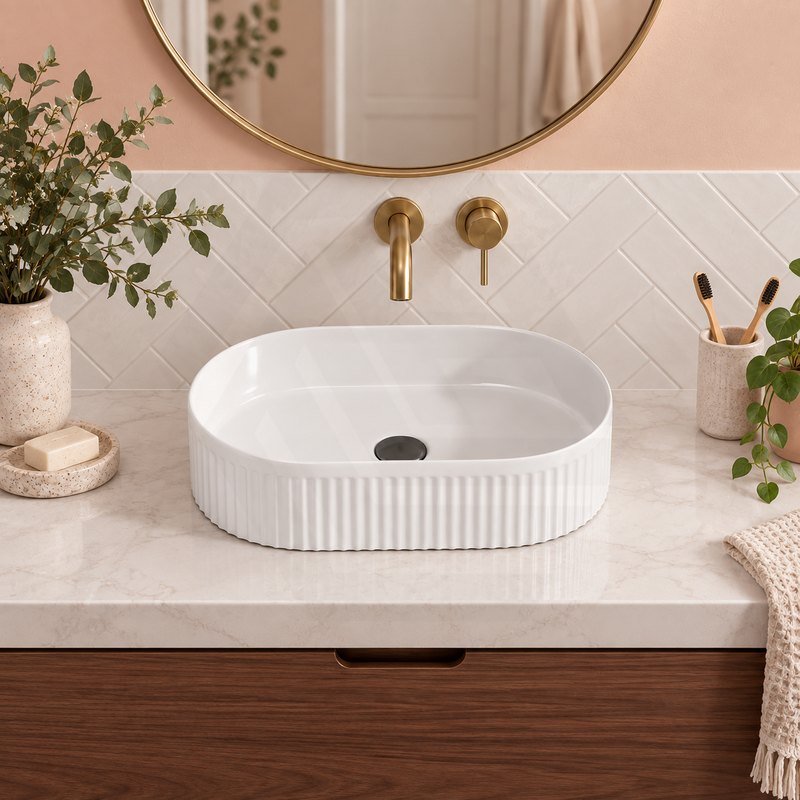Oval Ceramic Above Counter Basin 500x320x120mm - Variant Colour