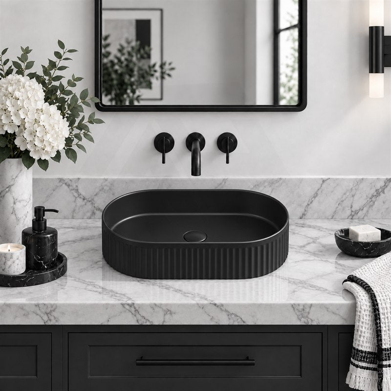 Oval Ceramic Above Counter Basin 500x320x120mm - Variant Colour