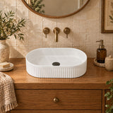 Oval Ceramic Above Counter Basin 500x320x120mm - Variant Colour