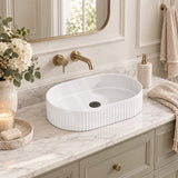 Oval Ceramic Above Counter Basin 500x320x120mm - Variant Colour