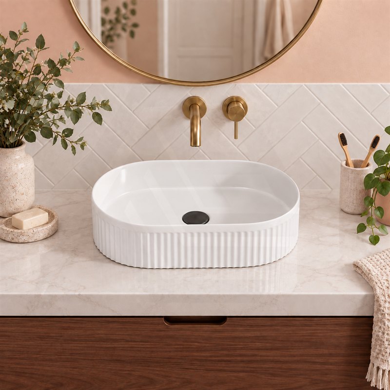 Oval Ceramic Above Counter Basin 500x320x120mm - Variant Colour