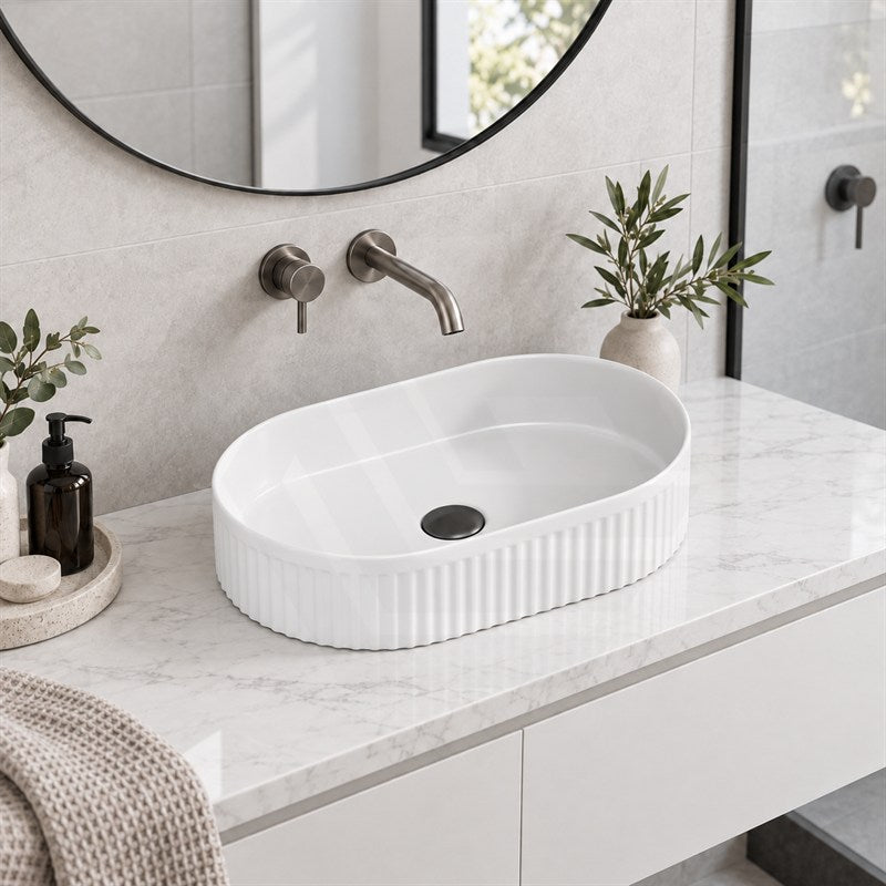 Oval Ceramic Above Counter Basin 500x320x120mm - Variant Colour