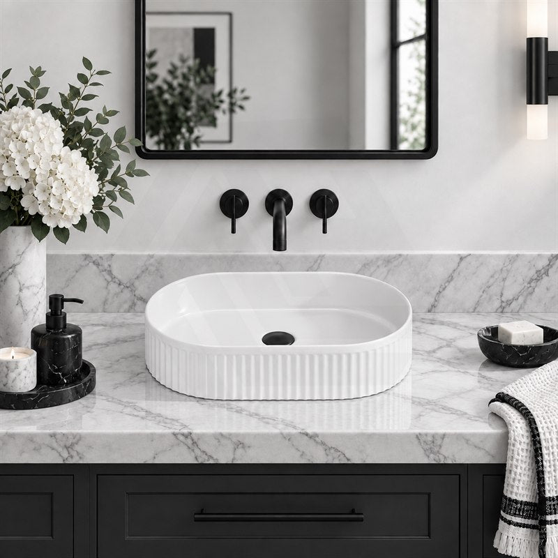 Oval Ceramic Above Counter Basin 500x320x120mm - Variant Colour