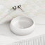 420X420X135Mm Round Above Counter Ceramic Basin Matt White Basins