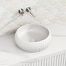 420X420X135Mm Round Above Counter Ceramic Basin Matt White Basins